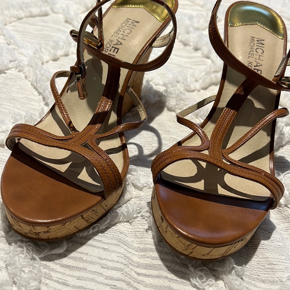 Michael Kors Cork Platform Heels